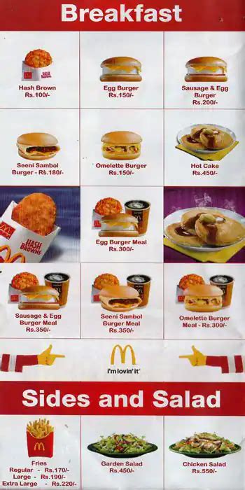 mcdonald's sri lanka menu|MCDONALD'S, Colombo .